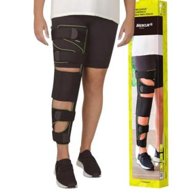 Imagem de Imobilizador de Joelho Largo Bilateral Ergonômico Ajustável Mercur, P