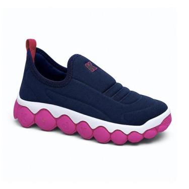Imagem de Tênis Kidy Infantil Brinca Flex 4721004 Marinho Pink, Marinho, Pink, 2