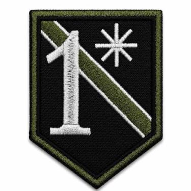 Imagem de M0110-068C Patch Bordado One Ass To Risk Militar 6,8x9cm Cor:B)Fecho d