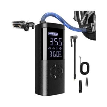 Imagem de Inflador De Pneus Portátil Sem Fio Com Display Digital Para Carro, Mot
