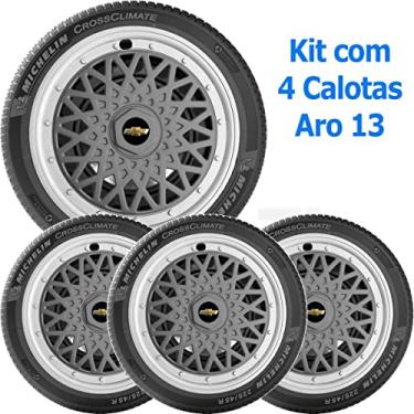 Imagem de 4x Calota Sport GM CORSA CELTA CLASSIC Aro 13 Grafite 600ptg