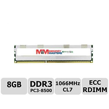 Imagem de MemoryMasters Módulo de memória RAM de servidor RDIMM 8GB DDR3 1066MHz PC3-8500 registrado ECC 1,5V CL7 4Rx8 Quad Rank 240 Pin RDIMM (somente servidor, não serve para desktop/laptop) (8GB)