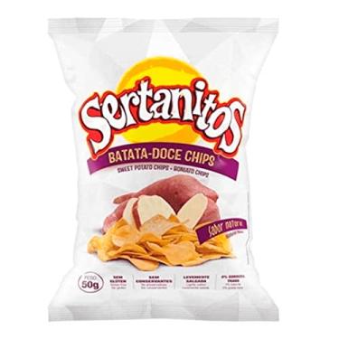 Imagem de Chips de Batata Doce com Sal Sertanitos 50g