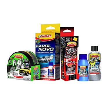 Imagem de Kit Farol Novo Tira Riscos Renovador Detergente e Repelente