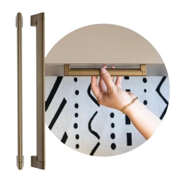 Imagem de Puxador De Gaveta Guarda Roupa Armario Kids 192mm Obill (Bronze Fosco)