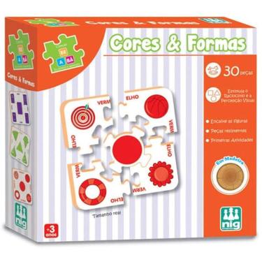 Imagem de Mad. Be A Bá - Cores E Formas - 30 Placas  Nig