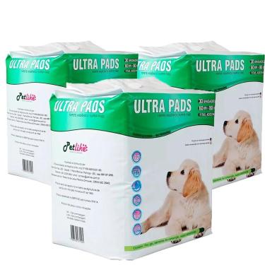 Imagem de Kit 3 Un Tapete Higiênico Ultra Pads 80x60cm C/30