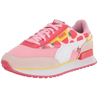 Imagem de PUMA Tênis unissex infantil Future Rider, Petiscos de verão - rosa e hibisco - Prisma Rosa-Puma Branco, 6.5 Big Kid