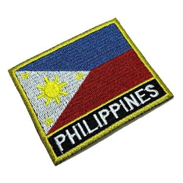 Imagem de BP0218NT01 Bandeira Filipinas Patch Bordado Termo Adesivo