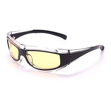 Imagem de Retro Steampunk Glasse Óculos de Sol Moda Feminina Uma Peça Óculos de Sol Feminino Clássico Designer Tons UV400 Óculos Cor Doce, 3, China