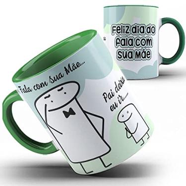 Imagem de Caneca verde Papai Flork fala com sua mãe