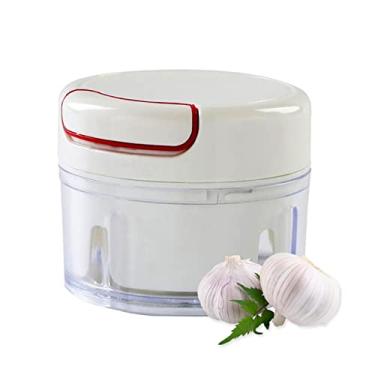 Imagem de Mini Cortador Processador Manual De Alimentos Moedor De Vegetais Espremedor Fatiador De Alho Legumes Picador Cebola Temperos 2 Lâminas PREMIUM ONYK