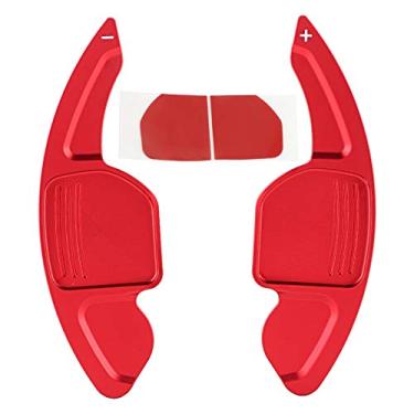Imagem de Paddle de mudança de volante de carro, 2 peças de liga de alumínio volante de carro shift paddle blade shifter para a3 a4l a5 a6 a7 a8