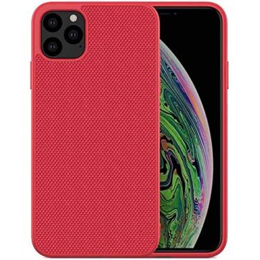 Imagem de HAODEE Capa de telefone de silicone para Apple iPhone 11 Series, capa traseira de telefone à prova de choque fina capa macia de telefone com tudo incluído (cor: vermelho, tamanho: 6,5 polegadas)