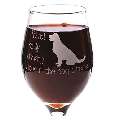 Imagem de Funny Guy Mugs Caneca de vinho Dog Is Home, 325 ml - Presente exclusivo para mulheres, mae, filha, esposa, tia, irma, namorada, professora ou colega de trabalho (varios estilos para escolher)