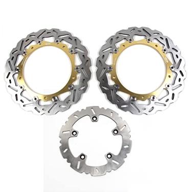 Imagem de Arashi Rotores de disco de freio dianteiro traseiro para HUSQVARNA Nuda 900 900R 2012-2013 Acessórios de motocicleta Dourado