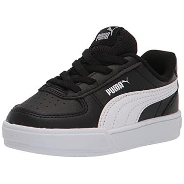 Imagem de PUMA Tênis infantil unissex Caven sem cadarço, Preto/branco, 17