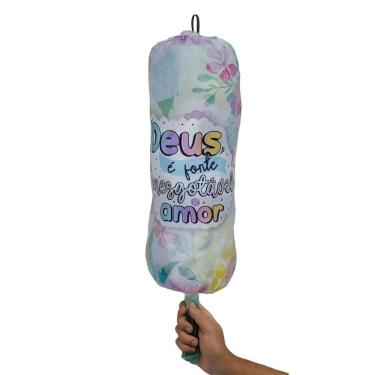 Imagem de Puxa Saco Tecido Faça Deus É Fonte Inesgotável Amor