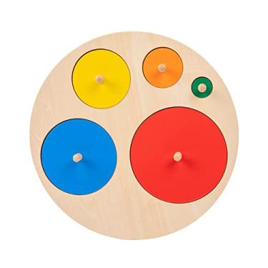 Imagem de Brinquedos Montessori para bebês de 6 a 12 meses, quebra-cabeças de madeira para crianças de 1 a 3 anos, quebra-cabeças jumbo, jogos de bebê, classificador de formas, primeiro quebra-cabeças (quebra-c