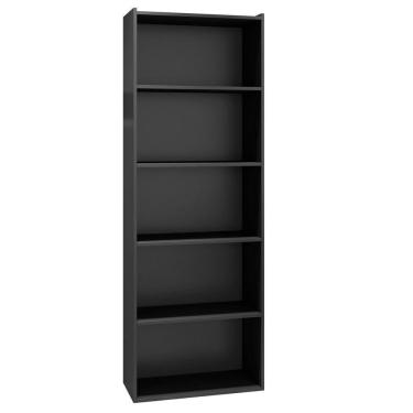 Imagem de Armário Livreiro 4 Prateleiras Luiza Preto 1814