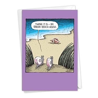 Imagem de NobleWorks Dream Beach House - Cartão de felicitações New Home com envelope (12 x 16 cm) - C2422NHG