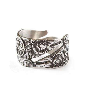 Imagem de HAQUIL Viking Jewelry Odin's Ravens Anel para homens e mulheres, tamanho ajustável (AD)