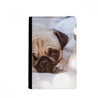Imagem de Bulldog Pet Animal Lonely Picture Passport Holder Notecase Burse Carteira Capa Cartão Bolsa, Multicolor