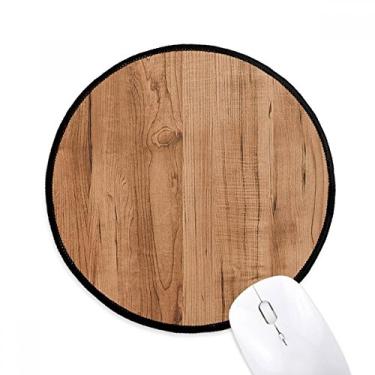 Imagem de DIYthinker Anéis anuais irregulares padrão de grão pequeno tapete de mouse desktop escritório tapete redondo para computador