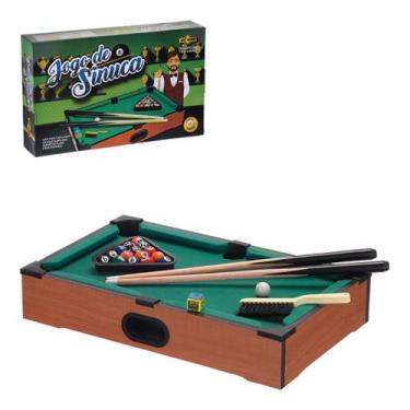 Brinquedo Mini Mesa De Bilhar Snooker Sinuca Infantil 2 Taco