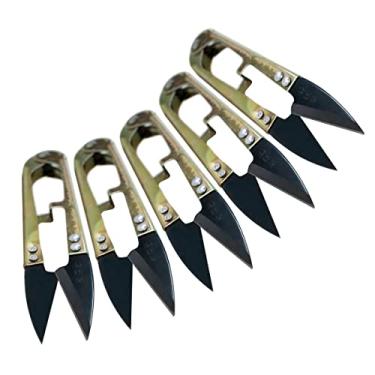 Imagem de KIT 5 TESOURA ALICATE DE AREMATE DE METAL DOURADA PARA CORTE COSTURA OU PODAR