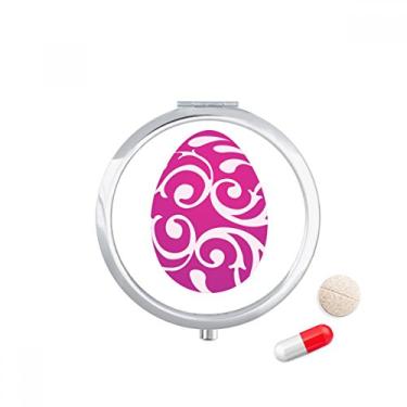 Imagem de Porta-comprimidos com design de ovo roxo Festival de Religião da Páscoa Caixa de armazenamento de remédios