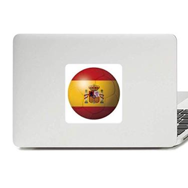 Imagem de Adesivo de vinil Paster Laptop Bandeira Nacional Espanha Futebol Futebol Decoração PC