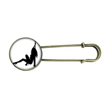 Imagem de Broche de metal retrô para dança de cachimbo