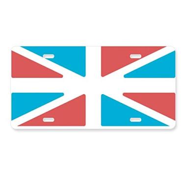 Imagem de DIYthinker Bandeira do Reino Unido estilo retrô placa de licença decoração aço inoxidável automóvel etiqueta