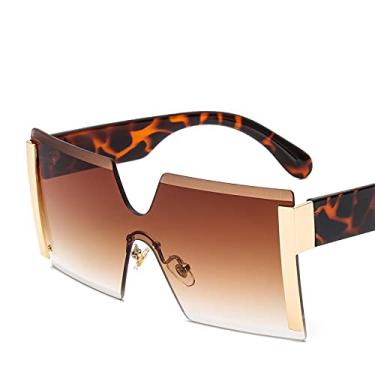 Imagem de Óculos de sol fotocrômicos anti-reflexo gradiente sem aro para homens e mulheres Óculos de sol de uma peça para dirigir Óculos Uv400 3