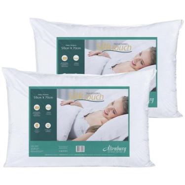 Imagem de Kit 2 Travesseiros Altenburg Suporte Médio Silk Touch Para Quem Dorme