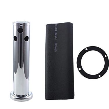 Imagem de Torre De Chope,Torneira De Latão Ajustável Kegerator, Torneira De Cerveja De Aço Inoxidável 3 Em Flange Kit Dispensador De Torre De Cerveja(Três cabeças)