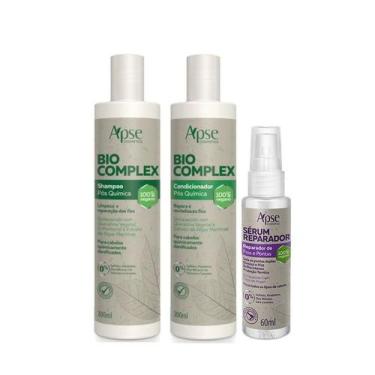 Imagem de Apse Bio Complex Shampoo E Condicionador + Sérum Reparador De Pontas -