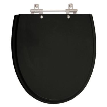 Imagem de Assento Sanitário Laqueado Eros Preto para Vaso Incepa
