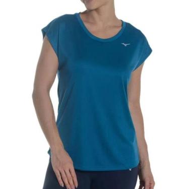 Imagem de Camiseta De Treino Feminina Mizuno Sportwear 4146802 -  Azul