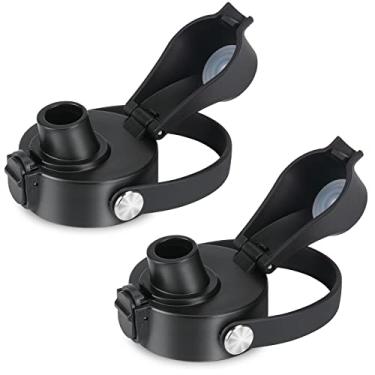 Imagem de Tampa flip automática EIPOSAU para Hydro Flask boca larga 12, 16, 18, 20, 32, 40, 1,8 L, ótima tampa de bico para Simple Modern, Takeya, Cantil de ferro e outras marcas, tampa de substituição com trava de botão 123