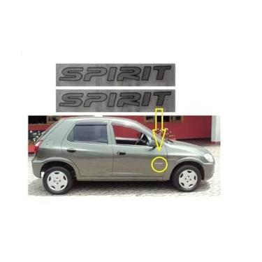 Imagem de Par Adesivo Spirit Para Porta Celta Prisma Classic 2007 2008 2009 2010 2011