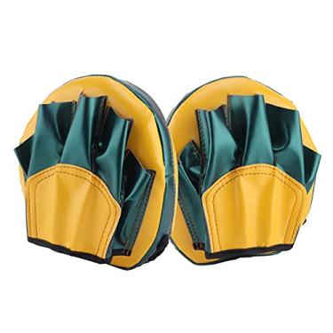 Imagem de Luvas de perfuração, luvas de perfuração curvas de fio de nylon espesso para boxe infantil para Taekwondo para treinamento de Sanda (amarelo)
