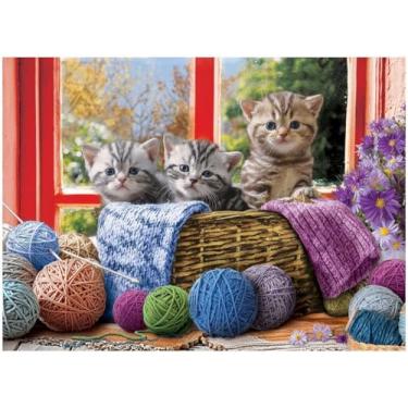 Imagem de EuroGraphics Knittin' Kittens 500-Piece Puzzle