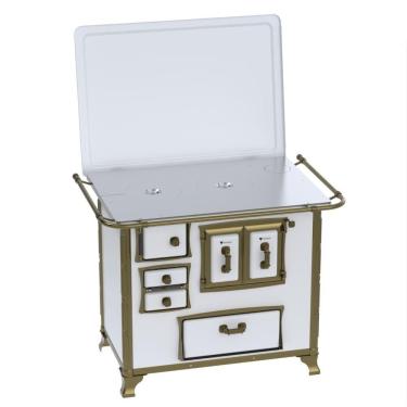 Imagem de Fogao a Lenha Venax n 2 Renaissance Chapa de Aluminio Branco