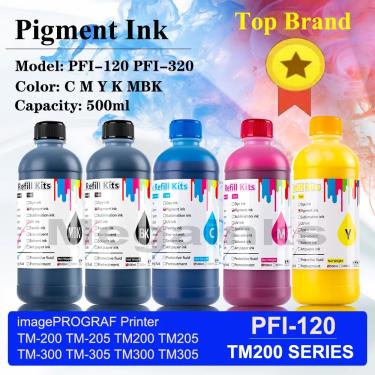 Imagem de Tinta de pigmento PFI120 para impressora Canon  PFI120 para impressora  5 cores  BK  C  M  Y  MBK