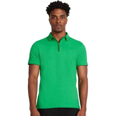 Imagem de Camisa Polo Aramis Zip Ve24 Verde Masculino
