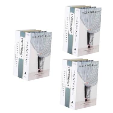 Imagem de Cabilock 9 Peças livros de mesa decoração de mesa de café fazenda ornamento decoração de casa adereço de livro hotel livro falso artificial Modelo enfeites livro de imitação