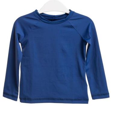Imagem de Camiseta Uv Juvenil Infantil Azul Marinho Proteção Solar Top - Praiami