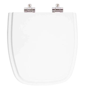 Imagem de Assento Sanitário Poliéster Soft Close Vip Branco para vaso Celite